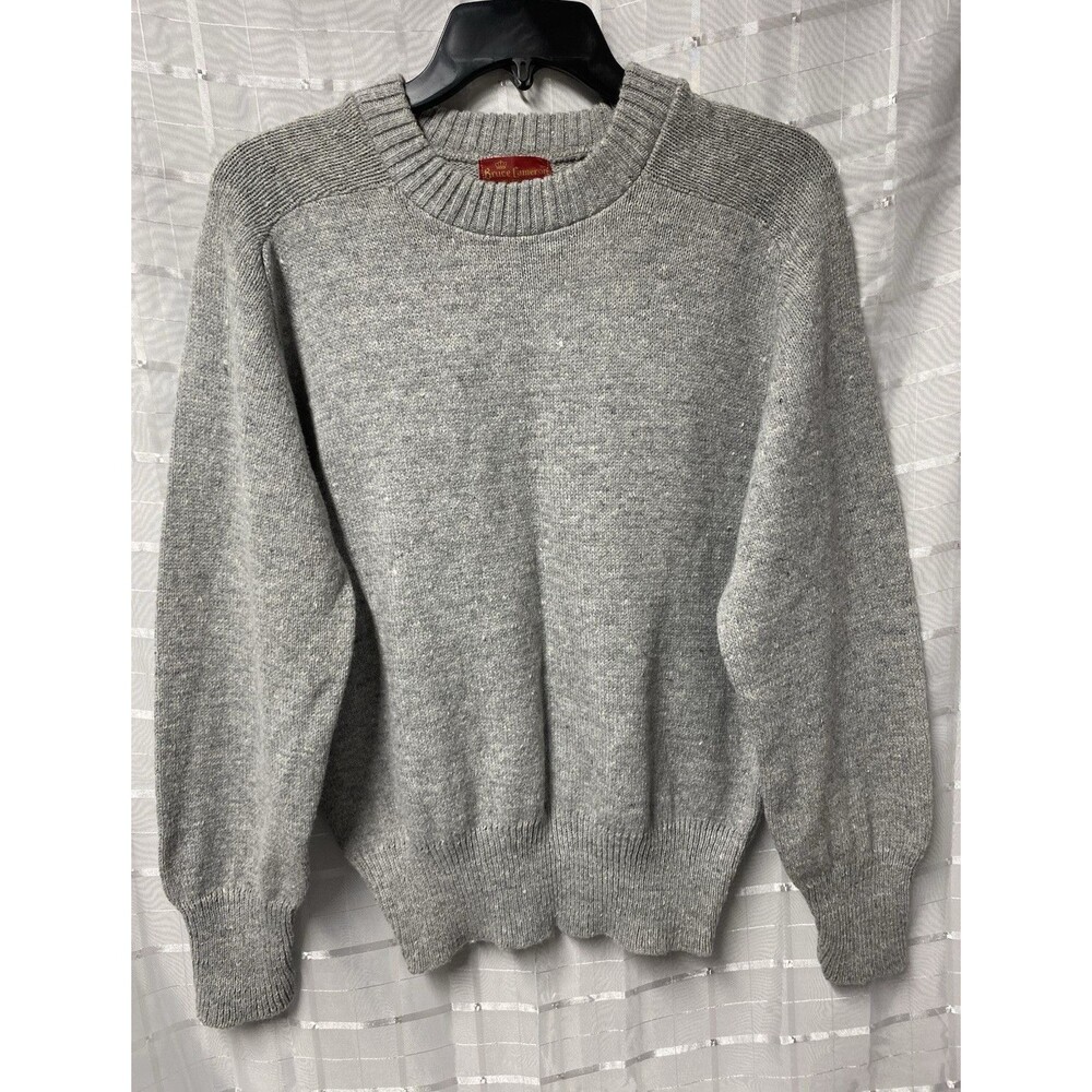 Vtg Bruce Cameron Pullover Sweater Mens Medium 20.5 Pit to Pit Knit Gray